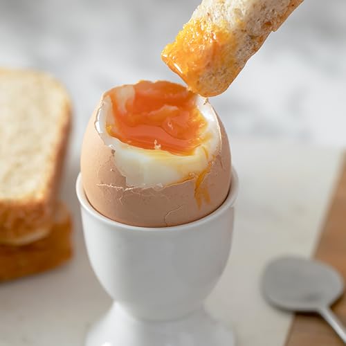 Feenmai Egg Cups Set of 6 Ceramic Egg Stand Holder Kitchen Egg Cup Small Fruit Cup Snack Candy Cup Egg Cups for Soft Boiled Eggs Breakfast Party Dinning 2.56 x 1.97 inch