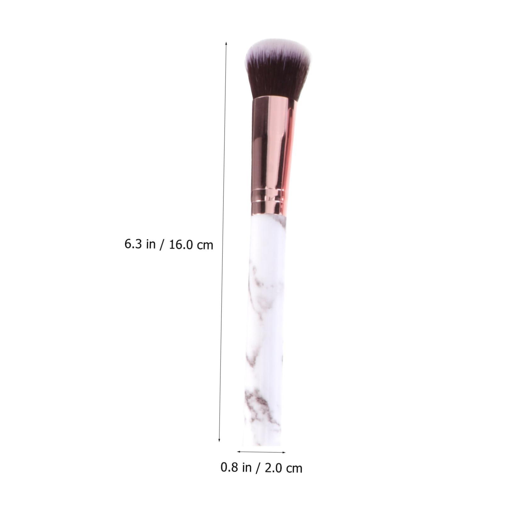 Ipetboom Set Di 45 Pennelli Per Il Trucco Con Manico in Marmo E Setole in Nylon Set Da 6 Pezzi Per Donne Pennelli Per Il Trucco Del Viso Per Uso Quotidiano