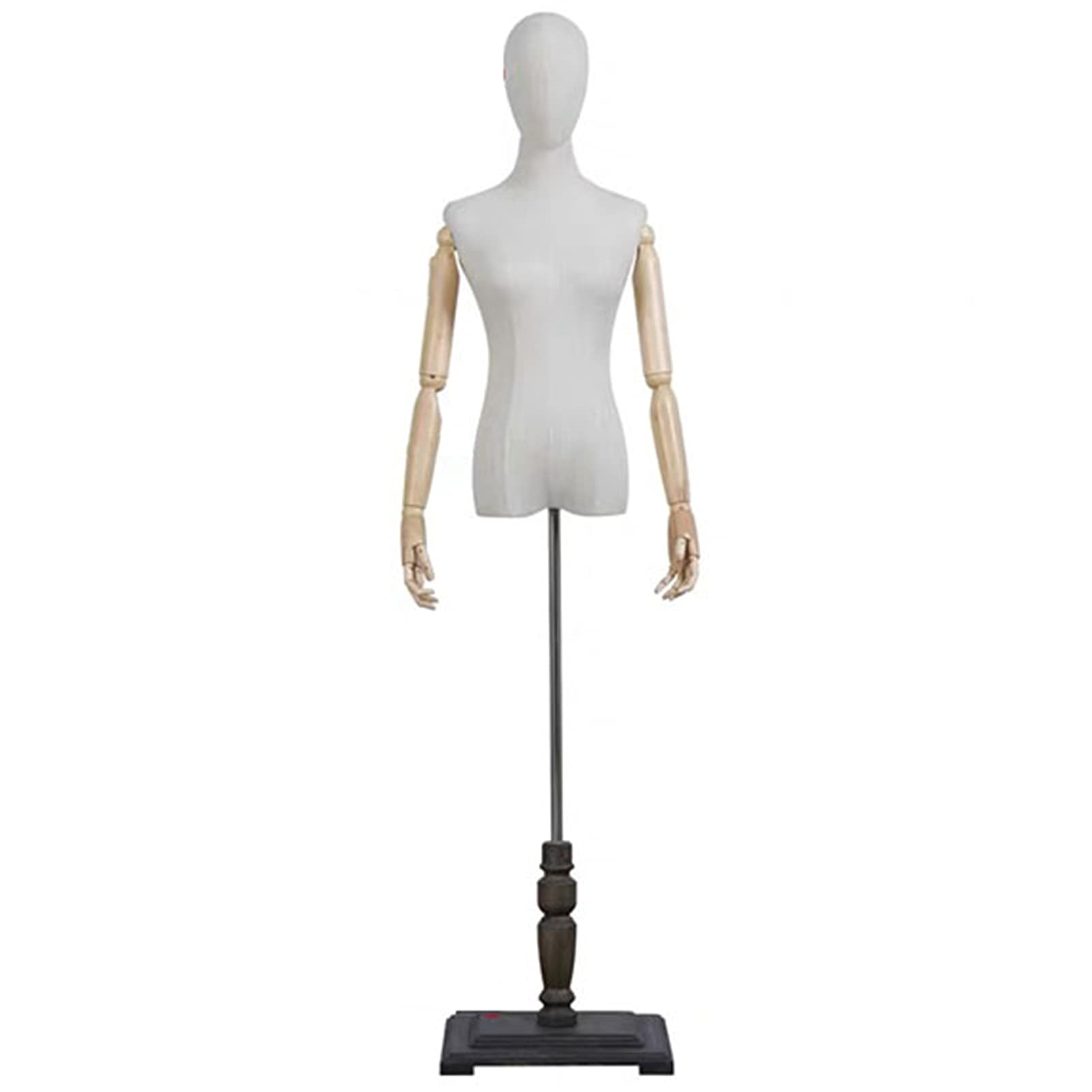 Buy Mannequin Woman Mannequin Torso, Half Scale Dress Form with Wooden