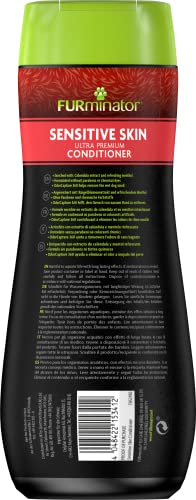FURminator Sensitive Skin Hunde-Conditioner - Premium Conditioner für Hunde mit sensibler Haut, reduziert durch trockene Haut verursachten Juckreiz, 473 ml