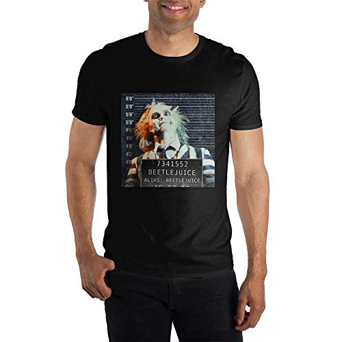 T-shirt Beetlejuice Wanted imprimé en coton pour fan du film
