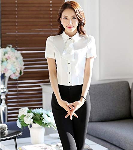 Xuba Ladies Formal Work Suits Professional Female Pantsuits Tops and Pants  Ladies Trousers Sets Pants Suits Business Women Outfits White S :  Amazon.in: Fashion