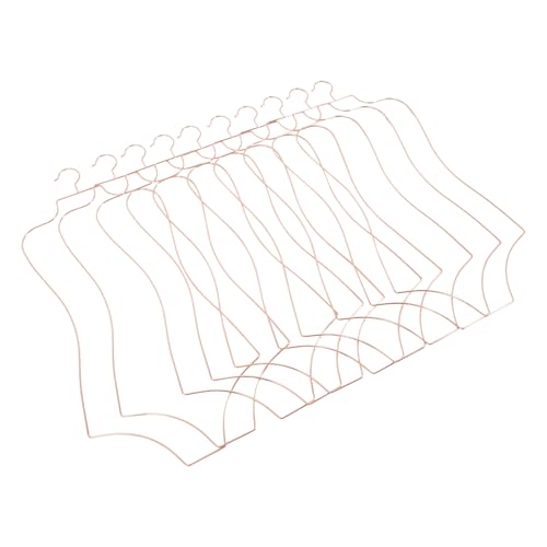 10PCS Swimsuit Hangers, Body Shape Lingerie Hangers Bikini Display Hanging Rack for Swimsuits Bathing Suits (Rose Gold)