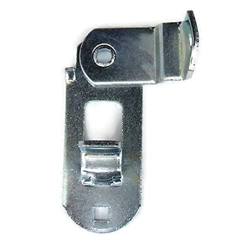 Image of 2 Pieces Cargo Trailer Door HASP Barlock Handle Keeper Padlock Race Car / 2 inch wide x 5-1 /16 inch, Holes 3 /8 inch Diameter, 4 inch Center
