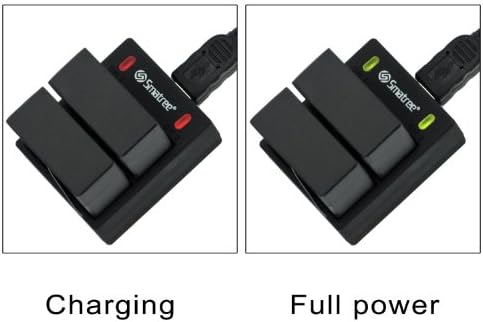Smatree Battery Compatible for GoPro Hero3+ / Hero 3 Camera, 1200mAh Rechargeable with Dual Rapid Charger