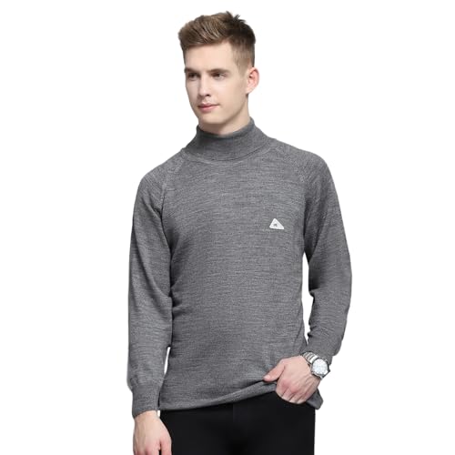 Monte Carlo Men's Regular Fit Pullover | Solid Pattern | V-Neck W...