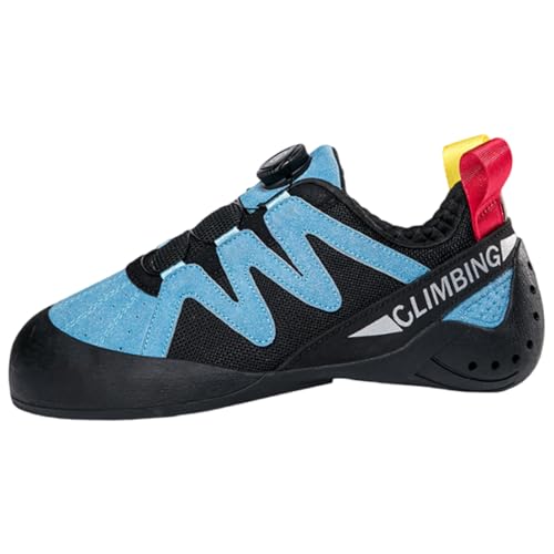 Zeihyeurus Pies De Gato Transpirables,Zapatos de Escalada para jóvenes,Zapatos de Escalada para Interiores y Exteriores,Ligeros,Respirable,para Principiantes En Interiores