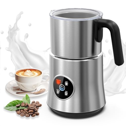 Milk Frother and Steamer, 4-in-1 Electric Foam Maker with De...