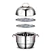 Olla/vaporera de Acero Inoxidable 304, vaporera doméstica de 2 Capas, (26-36 cm), para 2-8 Personas, Adecuada para Estufa de Gas/Cocina de inducción (Size : 26cm)