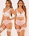 Sth Big High Waisted Underwear for Women Sexy Lace Cheeky Panties Soft Full Coverage lingerie Womens Plus Size Briefs 6 Pack(6AM)