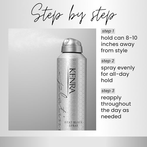 Kenra Platinum Heat Block Spray 22 | Heat Protecting Hairspray | All Hair Types | 8 oz. - Thumbnail 4