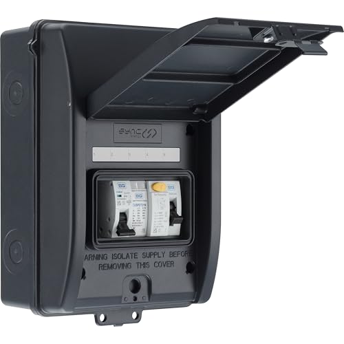 Chargeur EV BG Sync EV CFEV5A gris avec RCD Type A 40A et protection IP65