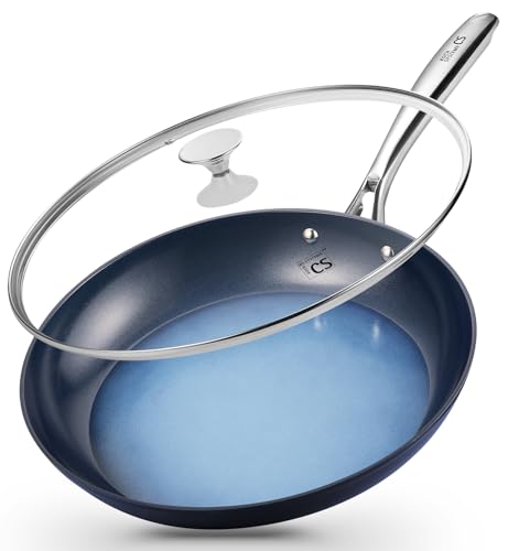 KOCH SYSTEME CS 14 Inch Large Frying Pan with Lid, Nonstick Skill...