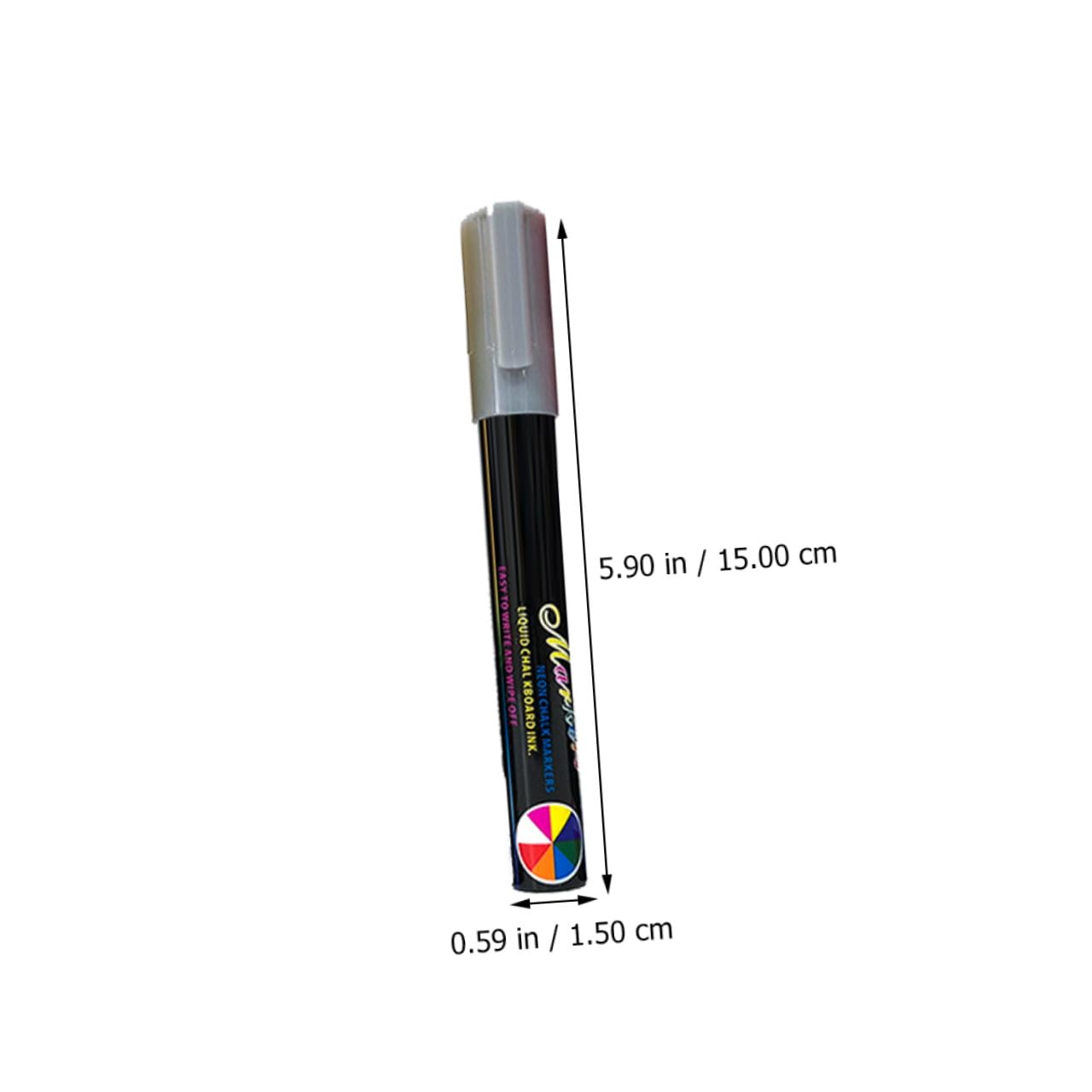 MAGICLULU Rotulador Fluorescente para Pizarra Líquida, 12 Piezas Borrables | Plástico y Tinta Líquida, Compatible Tablero LED Fluorescente, Uso en Cumpleaños y Navidad