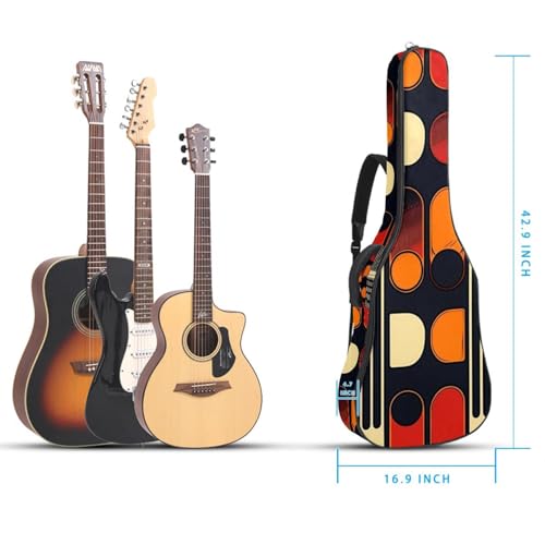 Housse de guitare imperméable légère avec sangle dos et 2 poches - 5