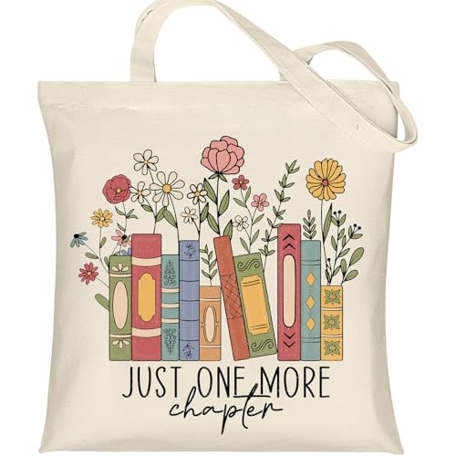 Anellyee Canvas Tote Bag With Pockets For Book Lovers Women - Aesthetic Tote Bag Shoulder Reusable...