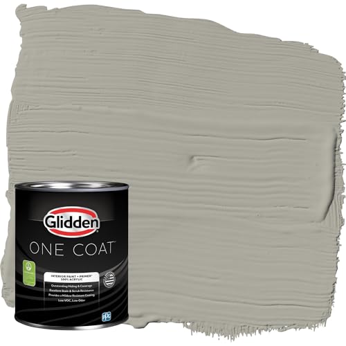 Glidden Interior Paint + Primer: Gray/Hot Stone, One Coat, Eggshell, 1-Quart by Glidden - Used condition - US$20.56