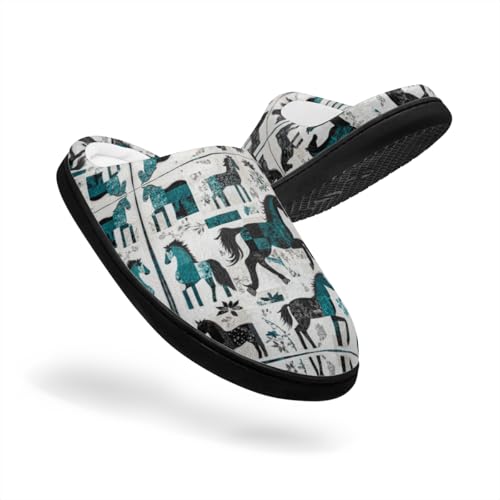 Chaussons cheval en coton chaud de qualité supérieure taille X-Large