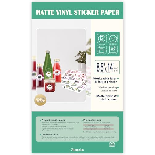 Papier vinyle autocollant blanc mat grand format haute précision