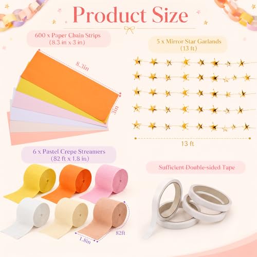 Kit de décorations de fête groovy complet pour masquer un mur vide