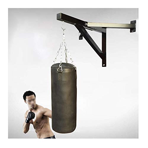 SHIJINHAO Heavy Punch Bag Wall Bracket Boxing Bag Wall Mount Bracket 200kg Wall Hanger Sandbag Hanger Rings Fixed Frame Home Fitness Equipment (Color : Black, Size : 77x71x53cm)