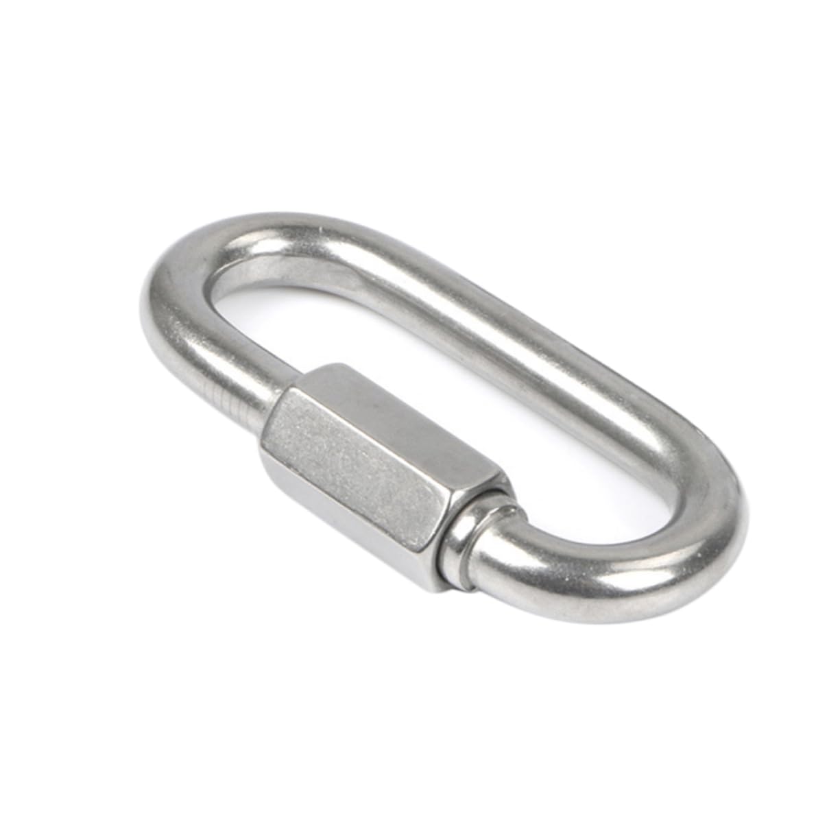 KICHOUSE Stainless Steel Quick Link Shackles Set 4pcs Chain Repair Shackles M8 for Home Outdoor Use