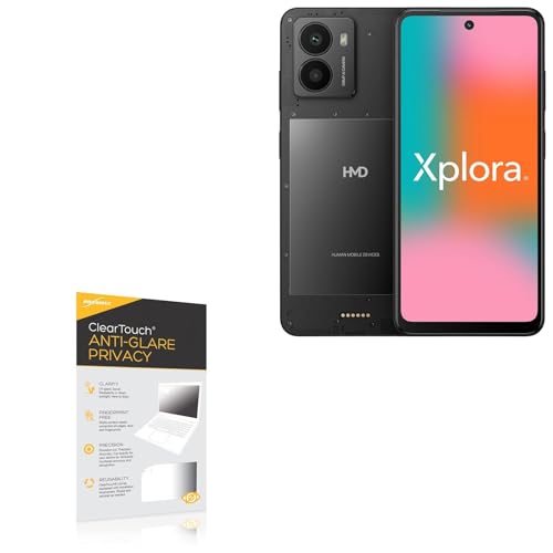 BoxWave Screen Protector Compatible With HMD Fusion X1 - ClearTouch Anti-Glare Privacy (2-Pack), Privacy Screen Protector Flexible Film Anti-Glare