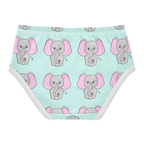 Cute Gray Elephants Pink Ears Toddler Girls's Underwear 2T 202c12842