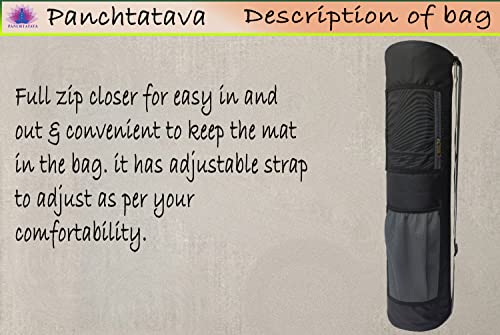 Image of Black Grey 2P Waterproof | Washable /Workout | Durable Double Spacious Pocket Yoga Mat Cover /Yoga Mat Bag for Men & Women