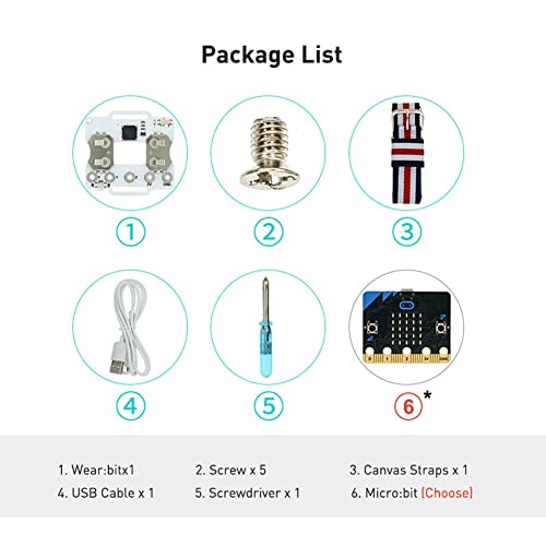 Planche Microbit Fit pour programmer une montre de codage intelligent
