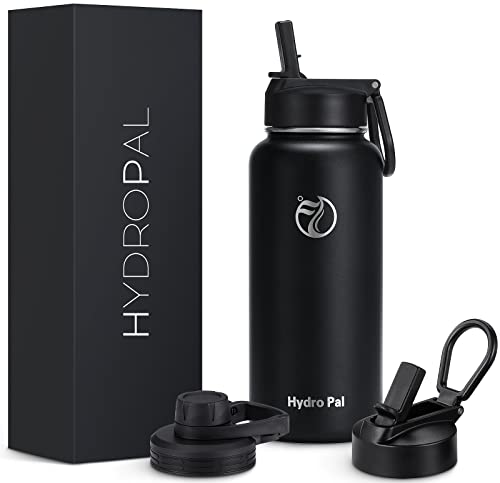 Botella Agua Acero Inoxidable 500ml/750ml/1L, Botella Térmica Isotérmica con Pajita y Boquilla, Cantimplora Acero Inoxidable para Gimnasio, Deporte, Viaje, Termo Agua Reutilizable 24h Frío/12h Calor