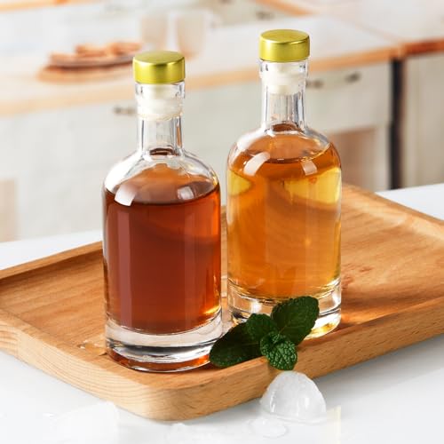 BPFY Glass Liquor Bottles with T-Top Caps and Heat Shrink Capsules, Empty Mini Vodka Bottles, Travel Shots Bottle for Wine, Alcohol, Whiskey, Beverages (3 oz 12 Pack) by BPFY - Image 7