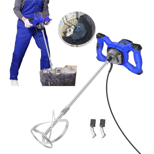 2600W Farb-Mörtelrührer Handheld Tragbarer Rührwerk 6 Geschwindigkeits Rührer Elektrisch Mischwerkzeug für Mischen von Schlamm Zement Mörtel Farbe