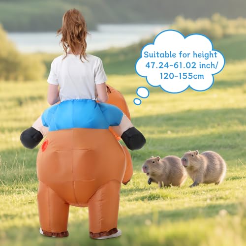 Disfraz inflable de animal para niños cosplay fiesta miniatura 2