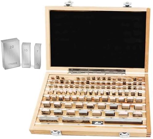 103Pcs Metric Gauge Block Set, High Precision 1.005-100mm Gage Blocks, 0/1 Grade High Speed Steel Tools for Carpentry, Inspection, and Measurement - Essential for Professionals