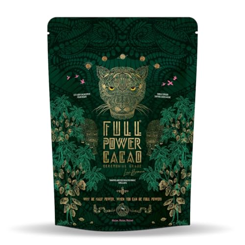 FULL POWER CACAO - Ceremonial Grade Cacao 1kg - Premium Raw & Pure Ceremonial Grade Cacao for Heartwarming Rituals & Healing Journeys, As Seen On Dragon's Den - From Local Farmers in Venezuela