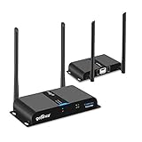 gofanco 660ft 1080p Wireless HDMI Extender Kit - Dual Antenna - 660 feet (200m) - IR remote control - Fully compliant with HDMI and HDCP standards