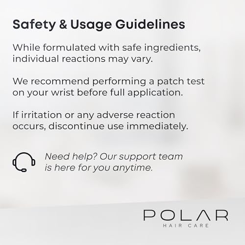 Image of Polar Hair Dye Shampoo | Jet Black Hair Dye Color Shampoo for Gray Coverage | Hair color shampoo for gray hair coverage; jet black shampoo hair dye, vegan, ammonia-free, easy 10-minute use, 6.76 fl oz