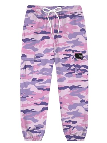 Image of SANGTREE Girls & Womens Printing Cargo Jogger Pants,6 Years - Women 2XL