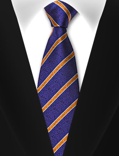Image of Men's Tie Set with Pocket Square, Cufflinks and Gift Box | 100% microfiber; tie 59 x 3.15 in; square 10 x 10 in; gift box included