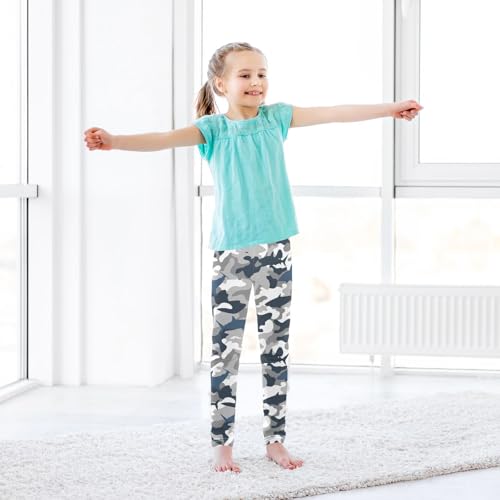 CaTaKu Girls Leggings Camouflage Sharks Leggings for Girls Kids Athletic Workout Yoga Pants Size 4-10T3