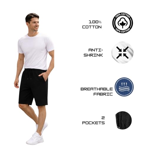 Image of KART BLACK Men's Regular Fit Shorts with Pocket|Casual Knit Shorts|Printed Shorts|Over Sized Shorts|(S,M,L,XL,XXL,3XL,4XL,5XL) Combo Pack of 3