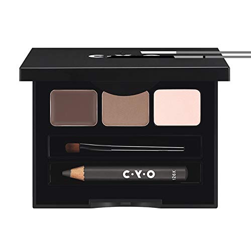 CYO By Boots Groom Box Brow Kit Eyebrow Wax Pencil Gel Powder MEDIUM/DARK