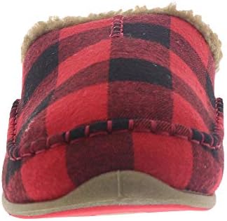 Deer Stags Unisex Nordic Fabric Slipper / Red/Black Plaid / Men's 9 US / Medium | Image 4