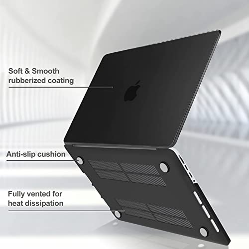 Procase 14-15.6 Inch Laptop Bag Messenger Shoulder Bag Briefcase Sleeve Case Bundle With Macbook Pro 16 Inch Case 2021 Model A2485 With M1 Pro/ M1 Max Chip & Touch Id #TOP7