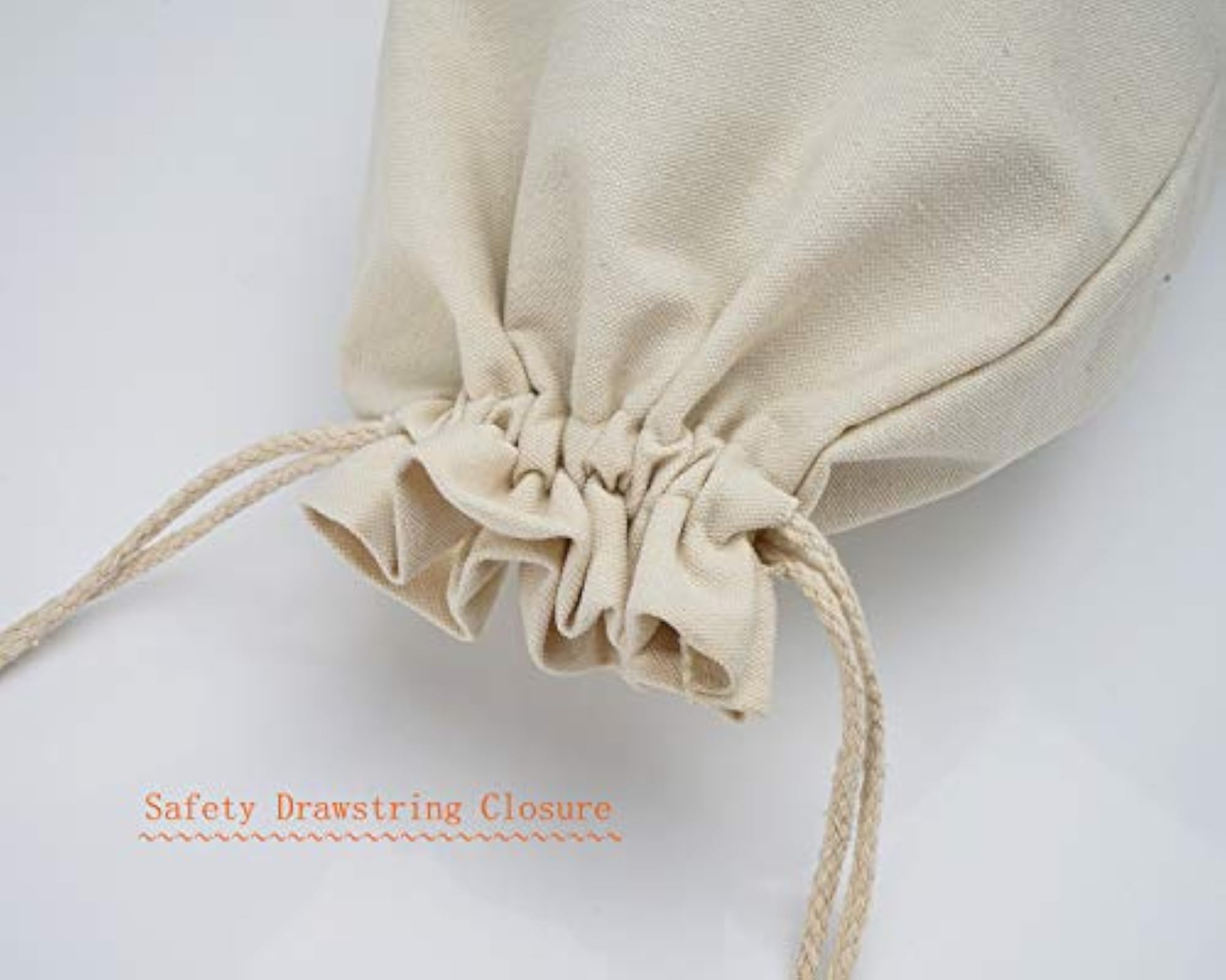 3 Canvas Coin Money Sacks Bag, Heavy Duty