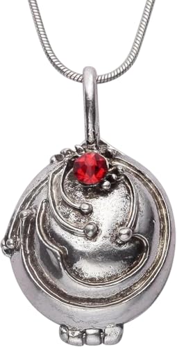 PRINCESS CUTENESS STORE Elena Gilbert Vampire Vervain Locket Silver Tone Opening Pendant Necklace