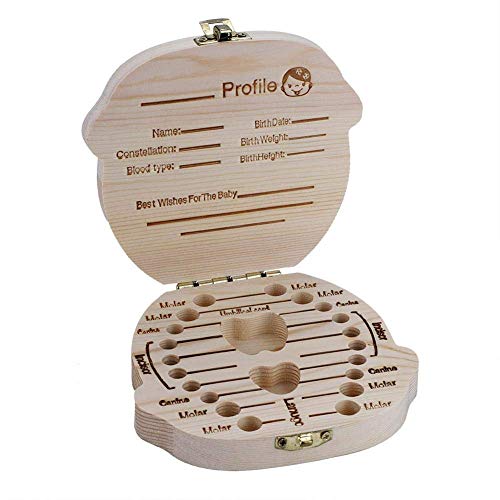 ShangSRS Denti Scatola Realizzata a Mano in Legno