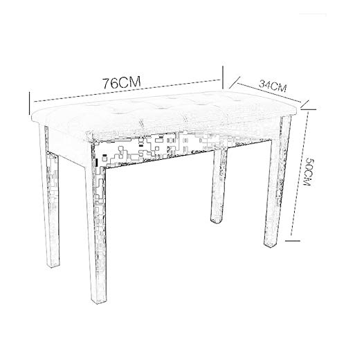 TEmkin Tabouret de Piano Double en Bois, Banc de Clavier avec Compartiment de Rangement, Pieds en Bois Robustes, Coussin en Cuir PU Souple - Les Beatles, Paul McCartney, John Lennon, RIngo Starr, George Harrison TEmkin Tabouret de Piano Double en Bois, Banc de Clavier avec Compartiment de Rangement, Pieds en Bois Robustes, Coussin en Cuir PU Souple – Image 4