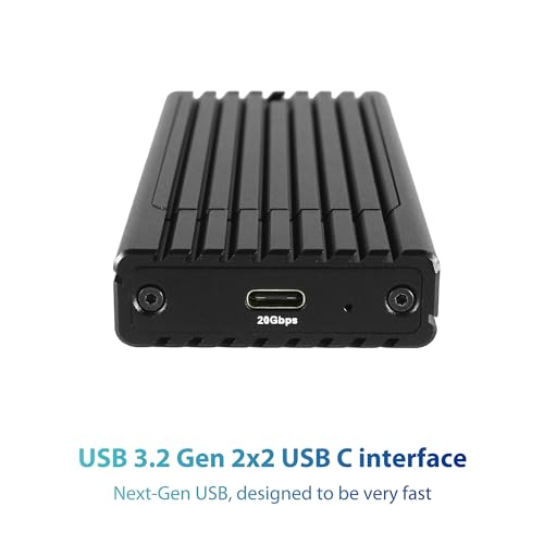 Caja externa Vantec NexStar SX para SSD M.2 NVMe USB 3.2 miniatura 3